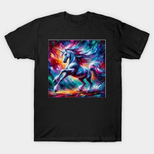 Unicorn Study - Fantasy AI T-Shirt